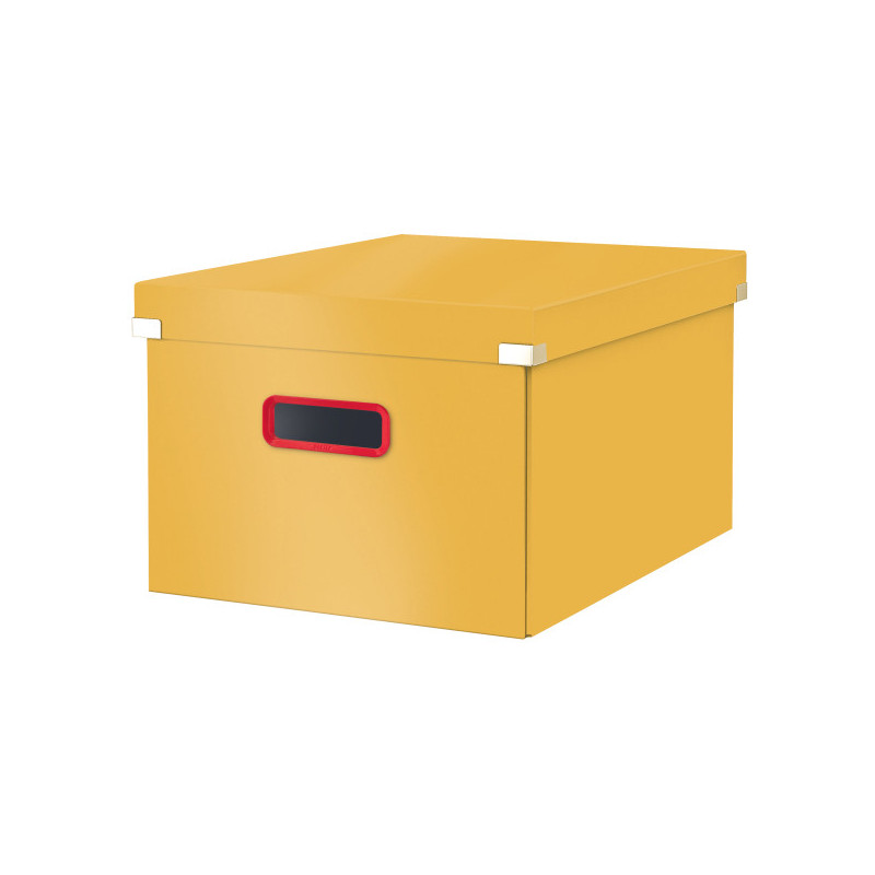 Cutie depozitare LEITZ Cosy Click & Store, carton laminat, pliabila, cu capac si maner, 28x20x37 cm,