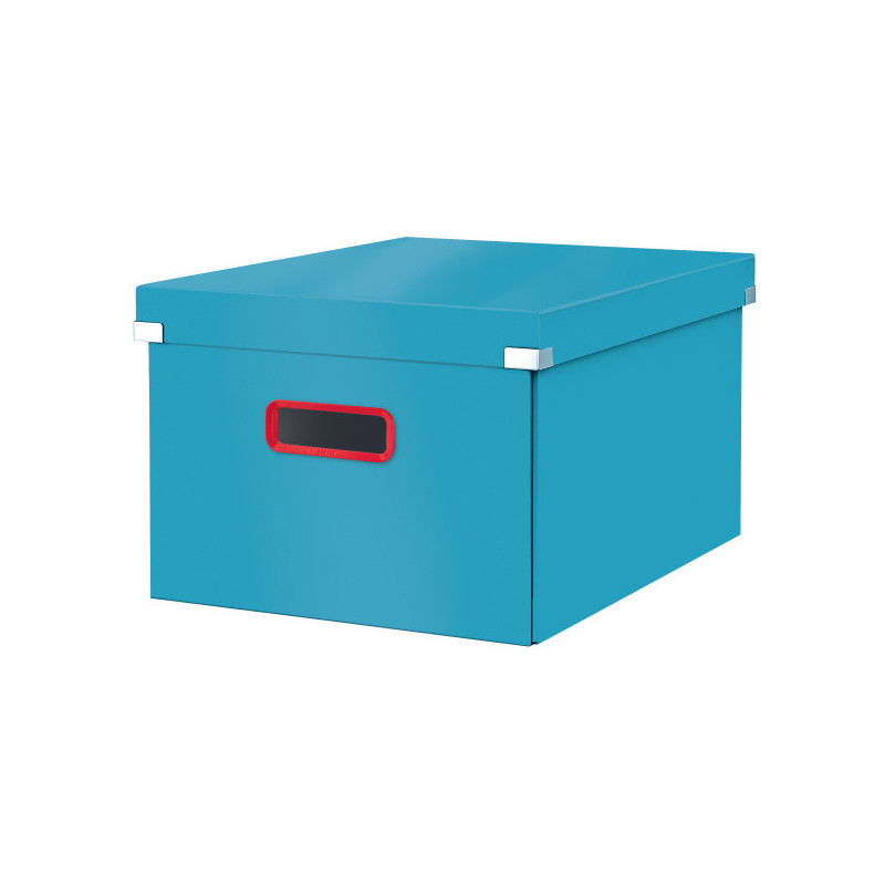 Cutie depozitare LEITZ Cosy Click & Store, carton laminat, pliabila, cu capac si maner, 28x20x37 cm,