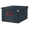 Cutie depozitare LEITZ Cosy Click & Store, carton laminat, pliabila, cu capac si maner, 28x20x37 cm,