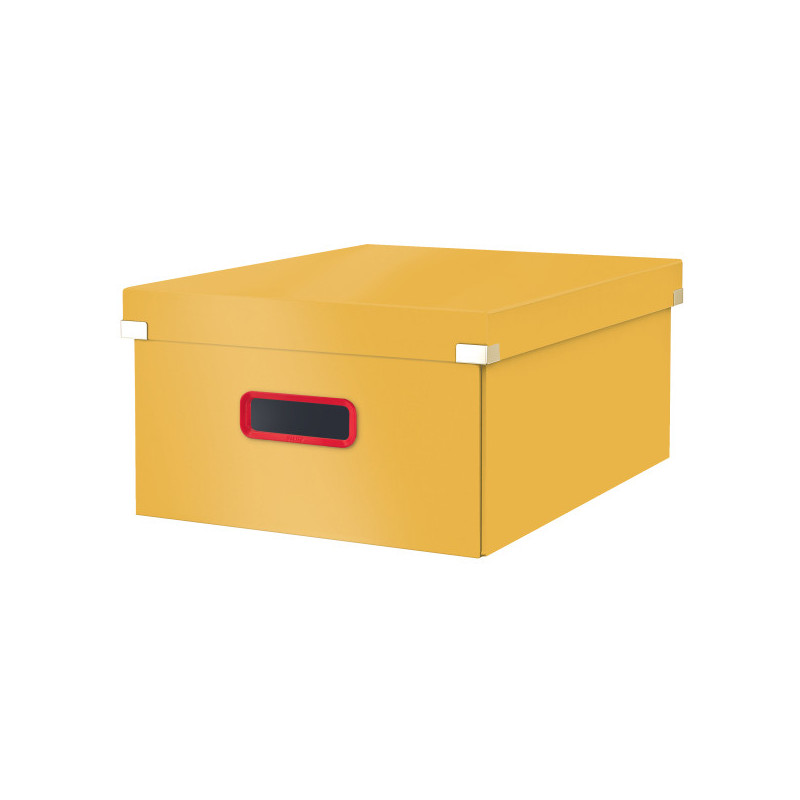 Cutie depozitare LEITZ Cosy Click & Store, carton laminat, pliabila, cu capac si maner, 36x20x48 cm,