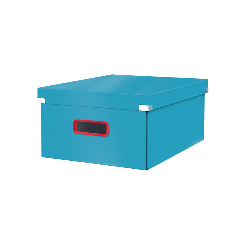 Cutie depozitare LEITZ Cosy Click & Store, carton laminat, pliabila, cu capac si maner, 36x20x48 cm,