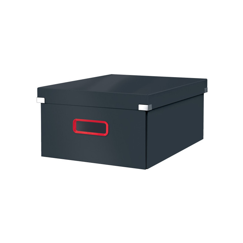 Cutie depozitare LEITZ Cosy Click & Store, carton laminat, pliabila, cu capac si maner, 36x20x48 cm,