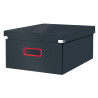 Cutie depozitare LEITZ Cosy Click & Store, carton laminat, pliabila, cu capac si maner, 36x20x48 cm,