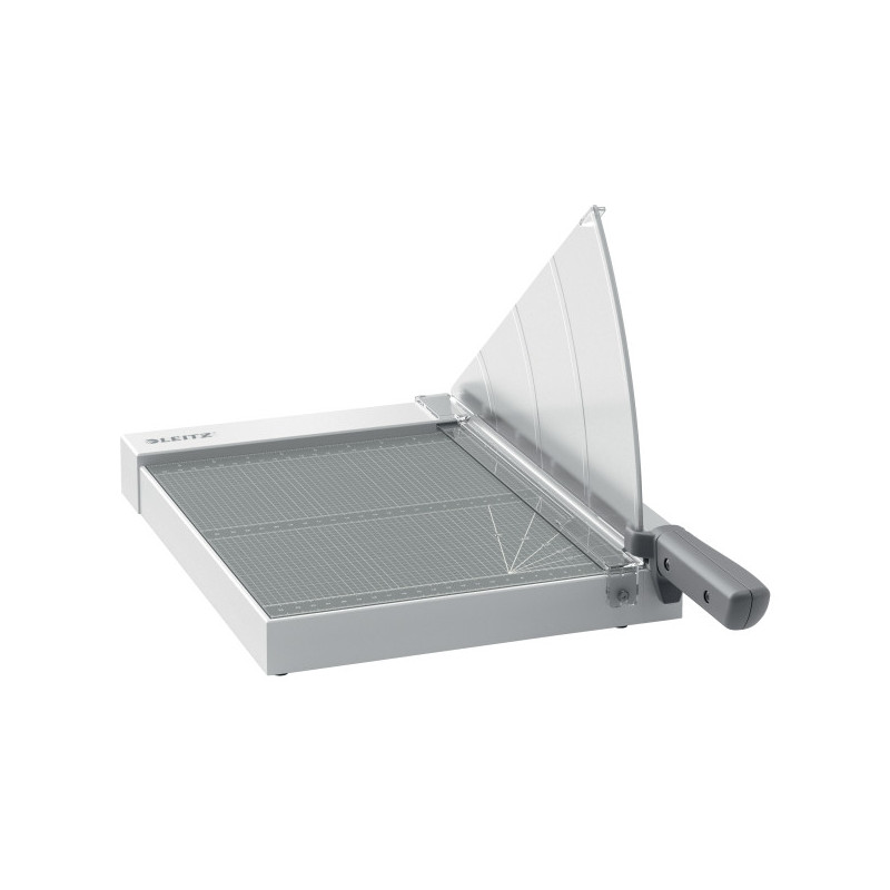 Ghilotina LEITZ Home Office Precision, A4, 10 coli, indicator laser inclus, gri