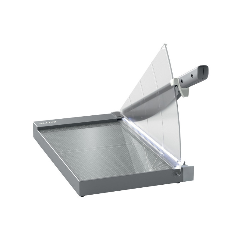 Ghilotina LEITZ Office Pro Precision, A4 MAXI, 25 coli, indicator laser inclus, gri