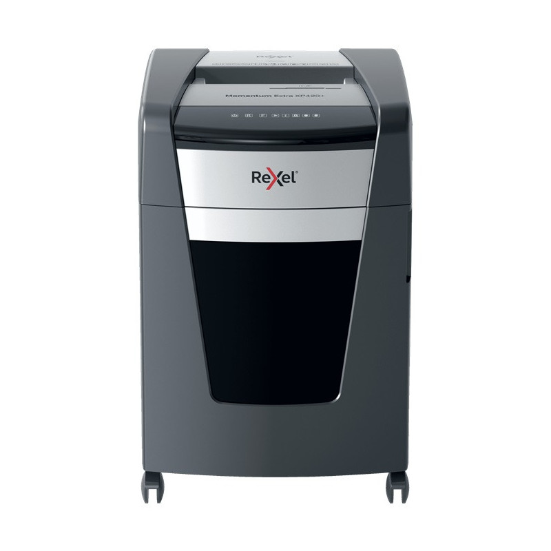 Distrugator documente manual REXEL MOMENTUM EXTRA XP420, P4, cross-cut (confeti), 20 coli, cos 60l,