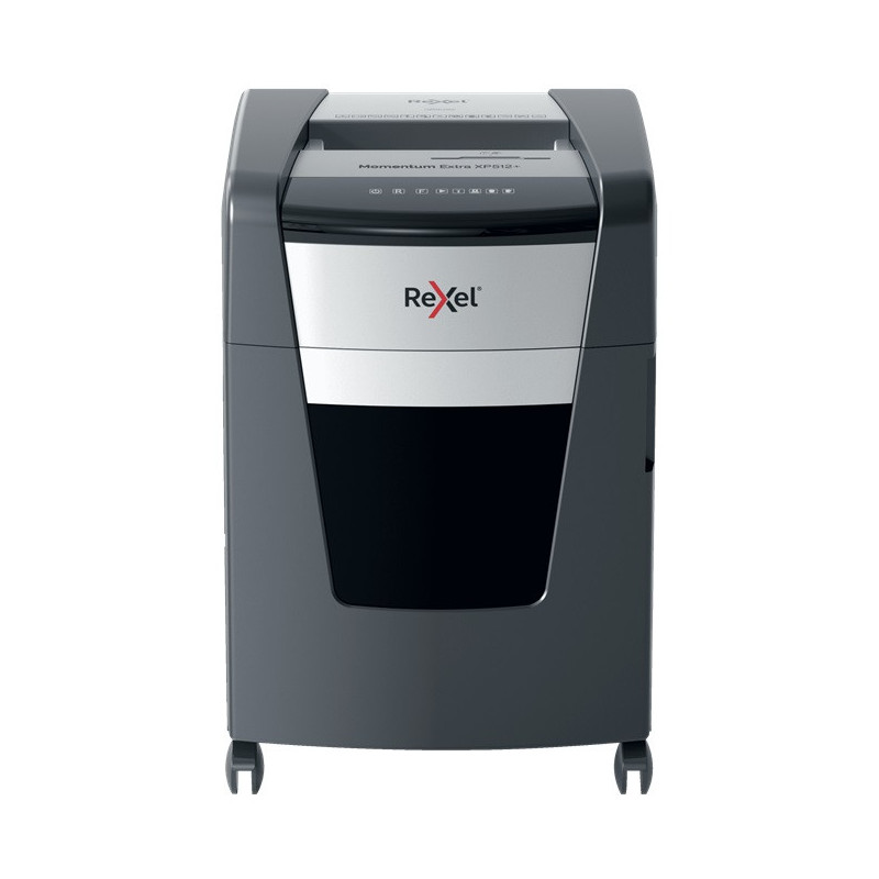 Distrugator documente manual REXEL MOMENTUM EXTRA XP512, P5, micro-cut (particule), 12 coli, cos 45l