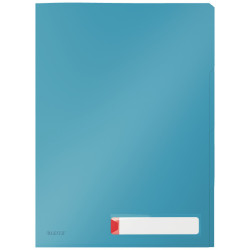 Mapa LEITZ Cosy, 3 compartimente, deschidere superioara si lateral dreapta, cu eticheta, PP, A4, 40
