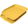 Tavita documente LEITZ Cosy, PS, A4, 2 buc/set, galben chihlimbar