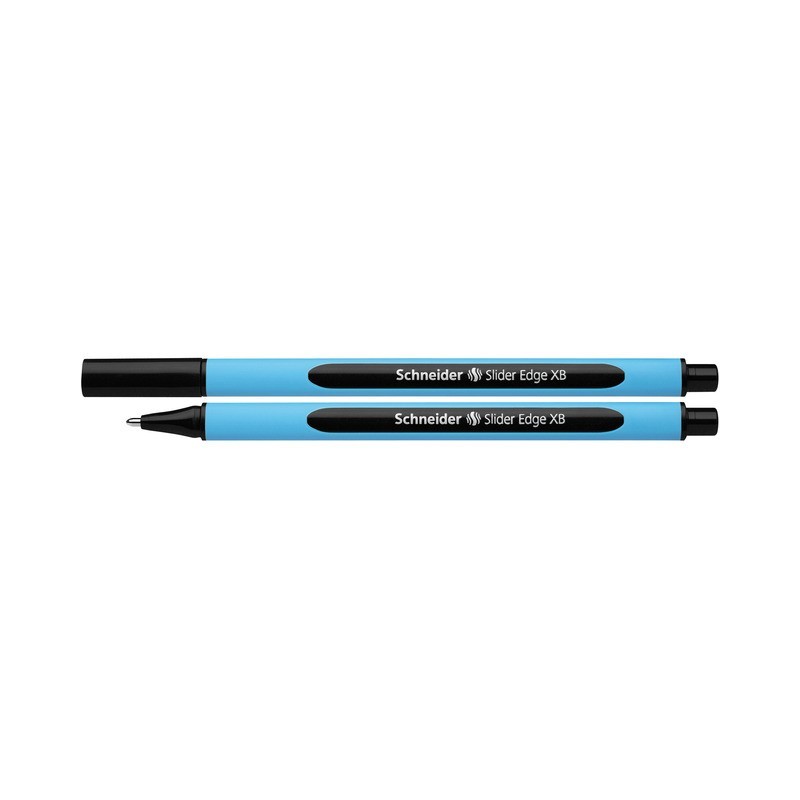 Pix SCHNEIDER Slider Edge XB, rubber grip, varf 1.4mm - scriere neagra