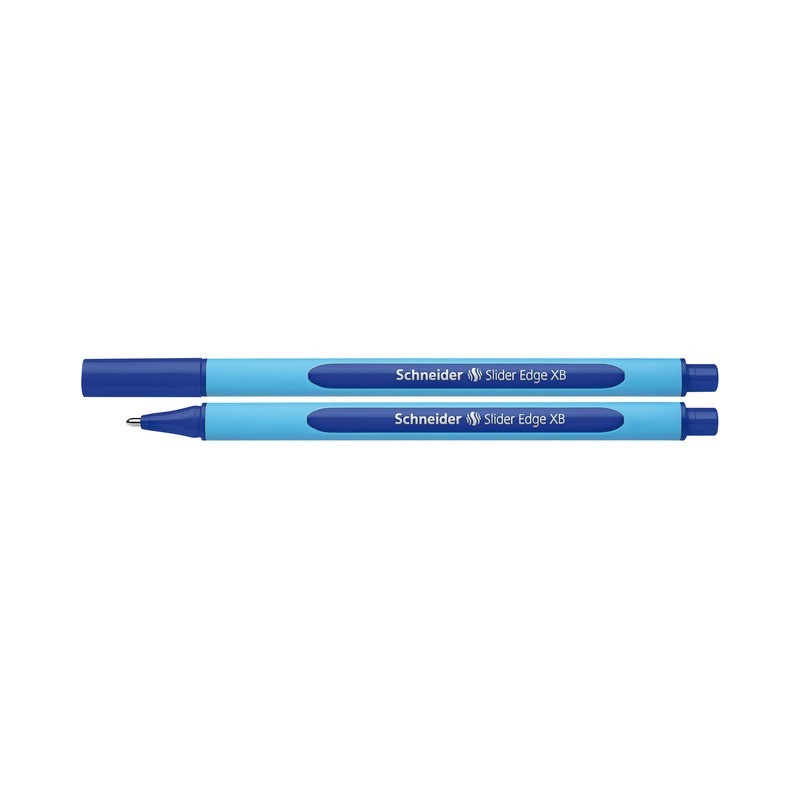 Pix SCHNEIDER Slider Edge XB, rubber grip, varf 1.4mm - scriere albastra