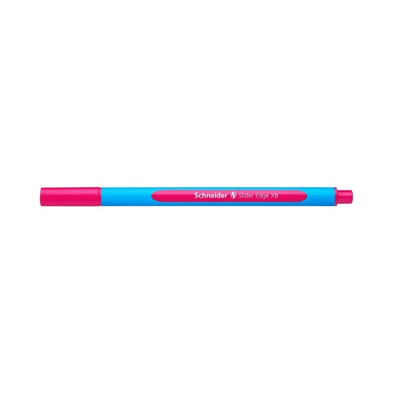 Pix SCHNEIDER Slider Edge XB, rubber grip, varf 1.4mm - scriere roz