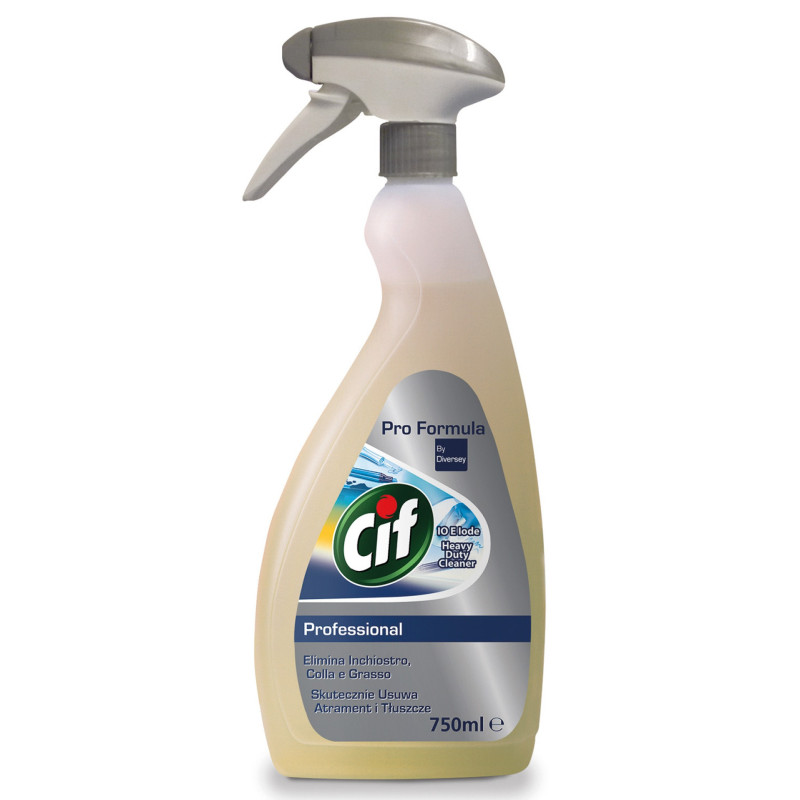 CIF Professional, cu pulverizator, degreseaza, curata si indeparteaza cerneala, markere, lipici, 750
