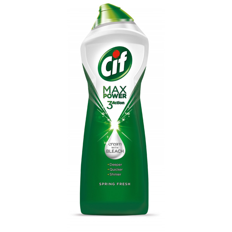 CIF Max Power Spring, crema universala pentru curatat, cu efect de albire, 1001 gr.