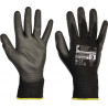 Manusi protectie Evolution, standard EN420, degete si palma cu polyurethan - marime 7 - negre