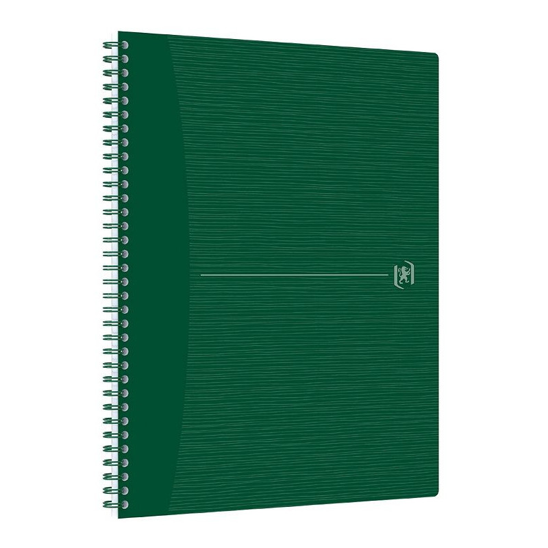Caiet cu spirala A4+, OXFORD Origins, 70 file-90g/mp, Scribzee, coperta PP - matematica - verde