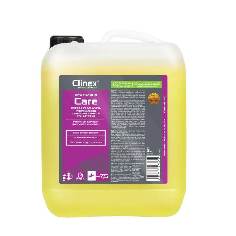CLINEX Dispersion CARE, 5 litri, detergent pentru curatare, polisare si stralucire suprafete cu poli