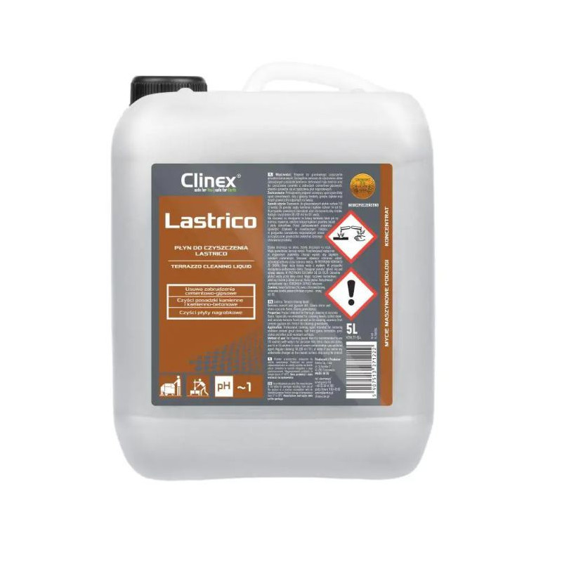 CLINEX Lastrico, 5 litri, detergent pentru curatarea teraselor, indeparteaza cimentul, ipsosul de pe