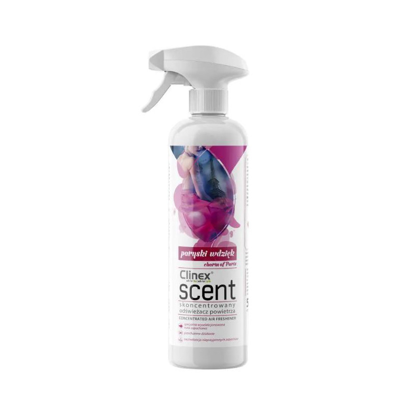 CLINEX Scent Parisian Charm, 500 ml, cu pulverizator, odorizant de camera