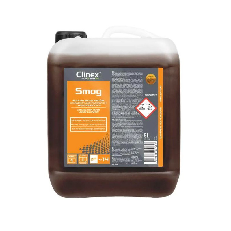 CLINEX Smog, 5 litri, detergent pentru curatarea aparatelor cu aburi sau fum