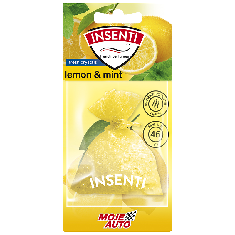 Air Freshener INSENTI Fresh Crystals - lemon & mint, 20g