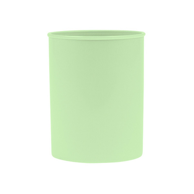 Suport plastic, cilindric, pentru instrumente de scris, D75mm, H-9.5cm, DONAU Life - verde pastel