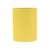 Suport plastic, cilindric, pentru instrumente de scris, D78mm, H-10cm, DONAU Life - galben pastel