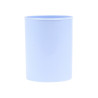 Suport plastic, cilindric, pentru instrumente de scris, D75mm, H-9.5cm, DONAU Life - bleu pastel