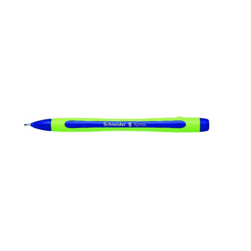 Liner SCHNEIDER Xpress, rubber grip, varf fetru 0.8mm - albastru