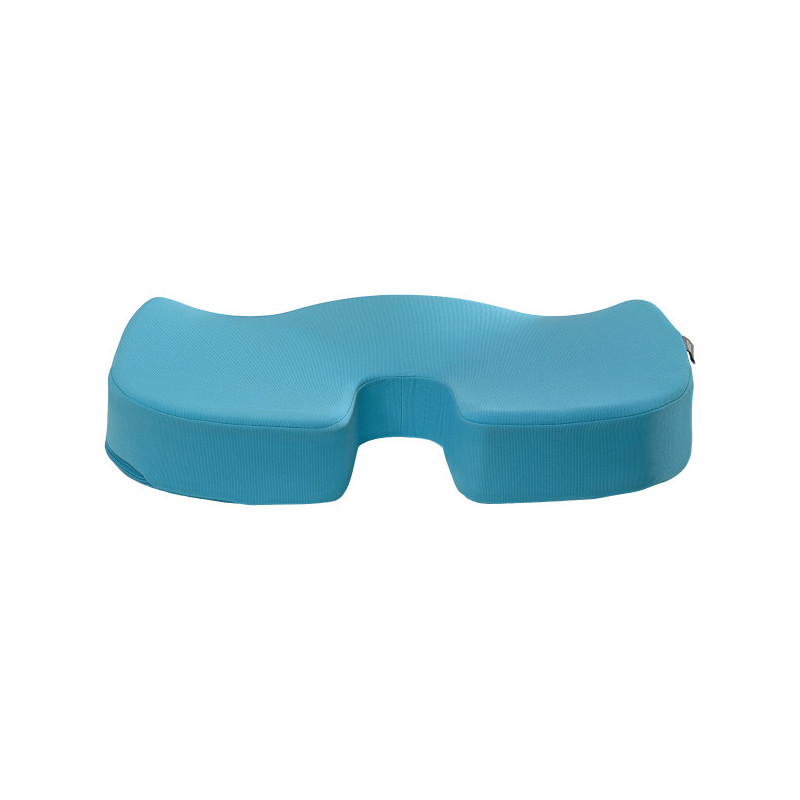 Pernuta ergonomica LEITZ Cosy, pentru scaun, spuma cu memorie, husa lavabila, albastru celest