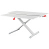 Statie de lucru ergonomica LEITZ Cosy, pozitie sezut/ in picioare, cu sertar pentru tastatura, gri d