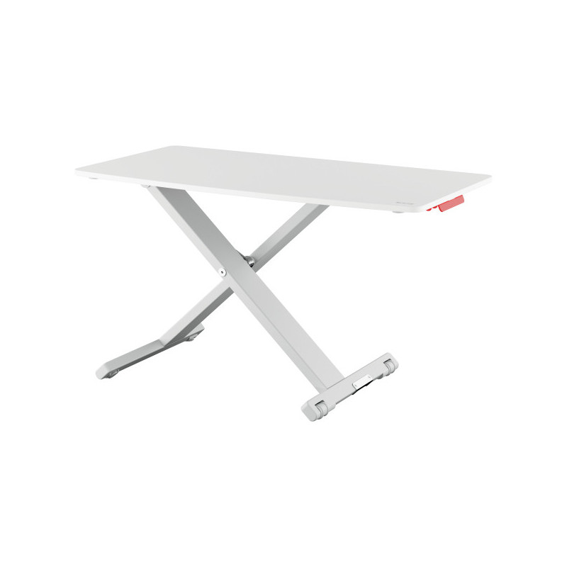 Statie de lucru ergonomica LEITZ Cosy, pozitie sezut/ in picioare, gri deschis