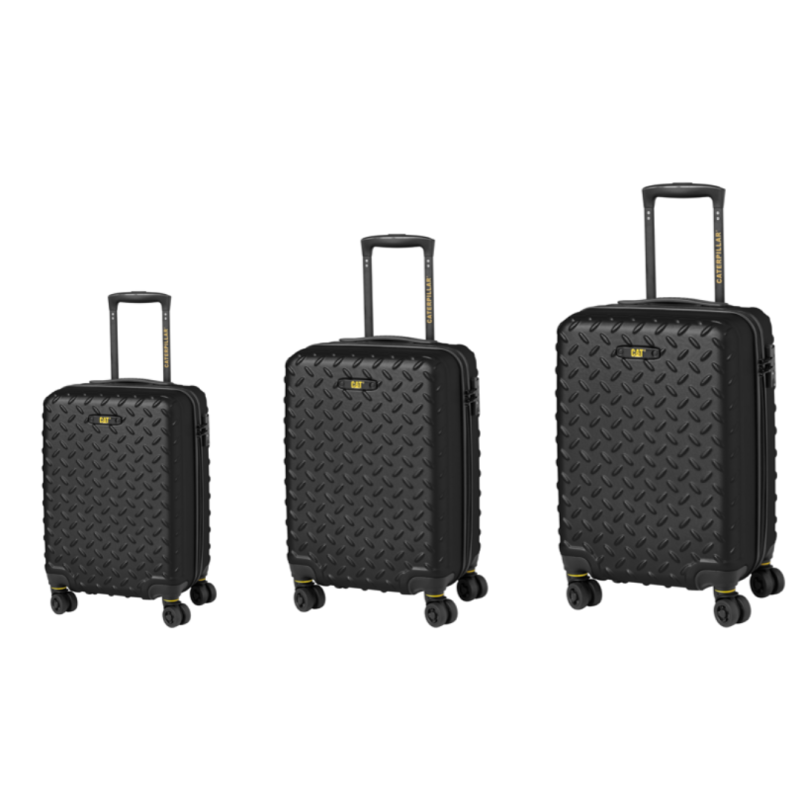 Set 3 Trolere CATERPILLAR Industrial Plate 35L, 59L, 92L, ABS - negru