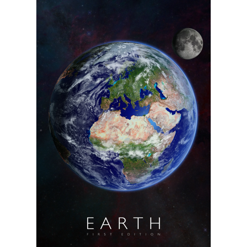 Poster AR (Realitate Augmentata), Curiscope Multiverse, Terra,format A1