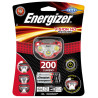 Lanterna de cap Vision HD Headlight rosie, 200 lumeni, raza de 50m + 3 baterii AAA, Energizer