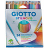 Creioane colorate 24 culori/cutie, GIOTTO Stilnovo Aquarell