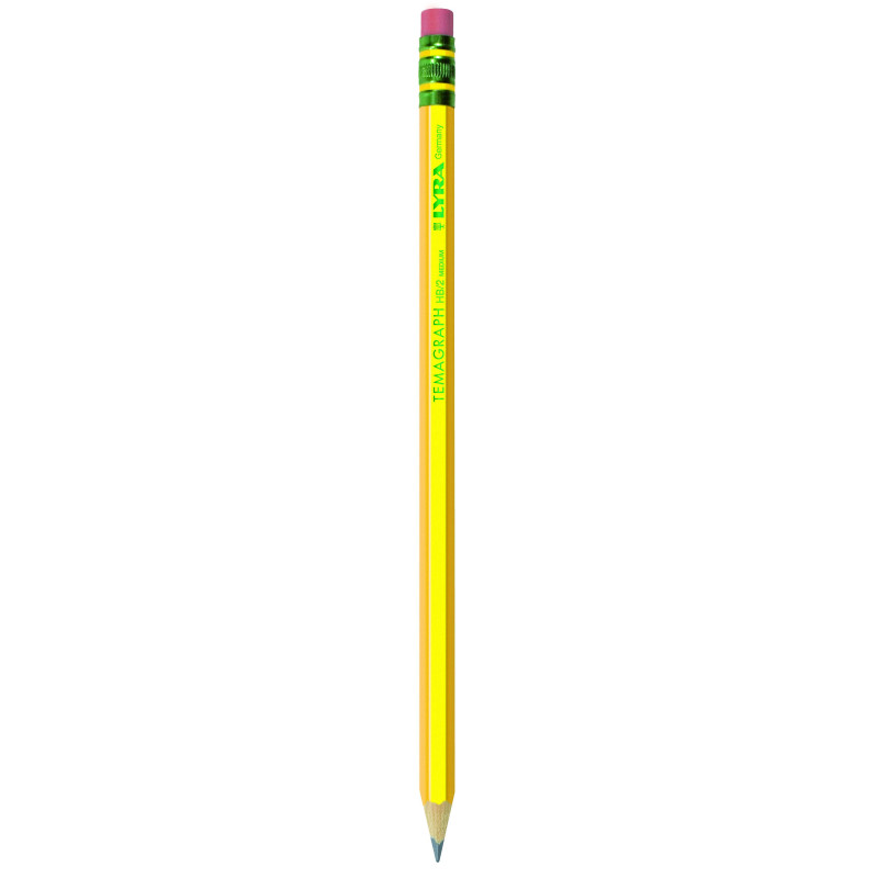 Creion grafit LYRA Temagraph - HB Medium, cu guma
