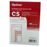 Plic C5 (229x162mm), lipire siliconica, 50 buc/set, Optima - alb