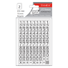 Etichete autoadezive cu cifre, 0-9, 2 folii/set, TANEX - 10mm regular