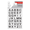 Etichete autoadezive cu litere, A-Z, 2 folii/set, TANEX -15mm bold