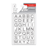 Etichete autoadezive cu litere, A-Z, 2 folii/set, TANEX -15mm regular