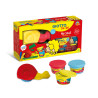 Kit plastilina dough 4 culori x 100 grame + ustensile modelaj, GIOTTO be-be My Snail