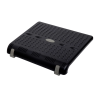 Suport pentru picioare, din plastic, ajustabil (x2), 45x35,3 cm, MAUL Standard Nubby - negru