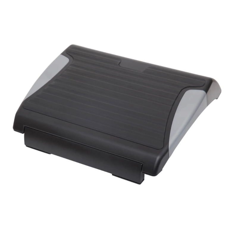 Suport pentru picioare, din plastic cauciucat, ajustabil (x4), 37x25 cm, MAUL Solid - negru