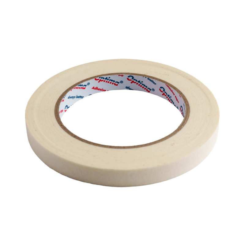Banda adeziva din hartie 12mm x 50 m, 135 microni, Optima