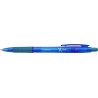 Pix PENAC X Ball, rubber grip, 0.7mm, clema plastic, corp transparent albastru - scriere albastra