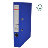 Biblioraft A4, plastifiat PP/paper, margine metalica, 50 mm, Optima Classic - albastru