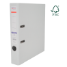 Biblioraft A4, plastifiat PP/PP, margine metalica, 50 mm, Optima Premium - alb