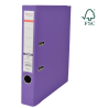 Biblioraft A4, plastifiat PP/PP, margine metalica, 50 mm, Optima Premium - violet