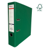 Biblioraft A4, plastifiat PP/PP, margine metalica, 75 mm, Optima Premium - verde